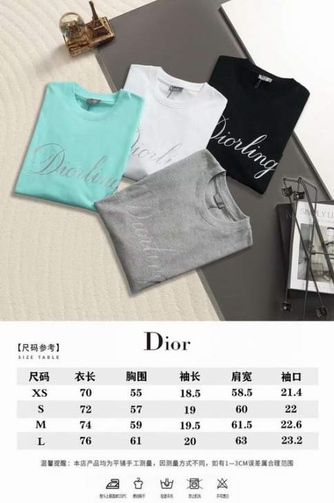 Dior T Shirts Short _SKUDiorXS-Lxetr28015422